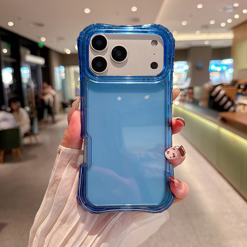 Comercio exterior transfronterizo de América del Sur para iPhone 17 Pro Max cintura 3 en 1 caso de teléfono móvil transparente del mismo color