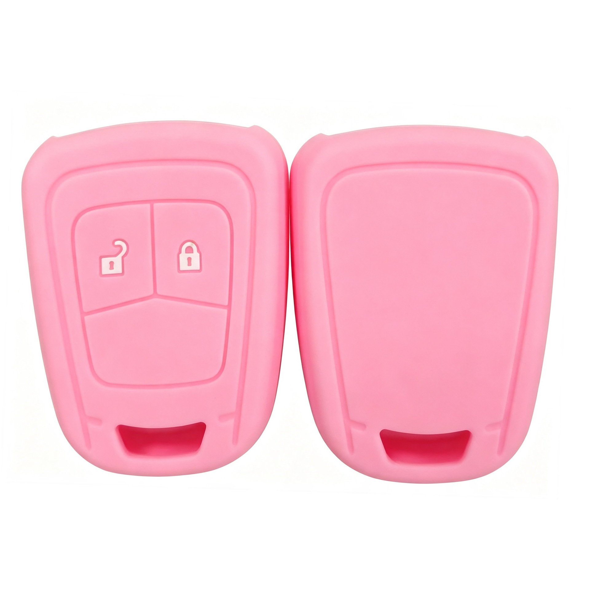 Suitable for Opel Aveo and Chevrolet Cruze, silicone key case for flat-key car remote control, protective cover with buckle