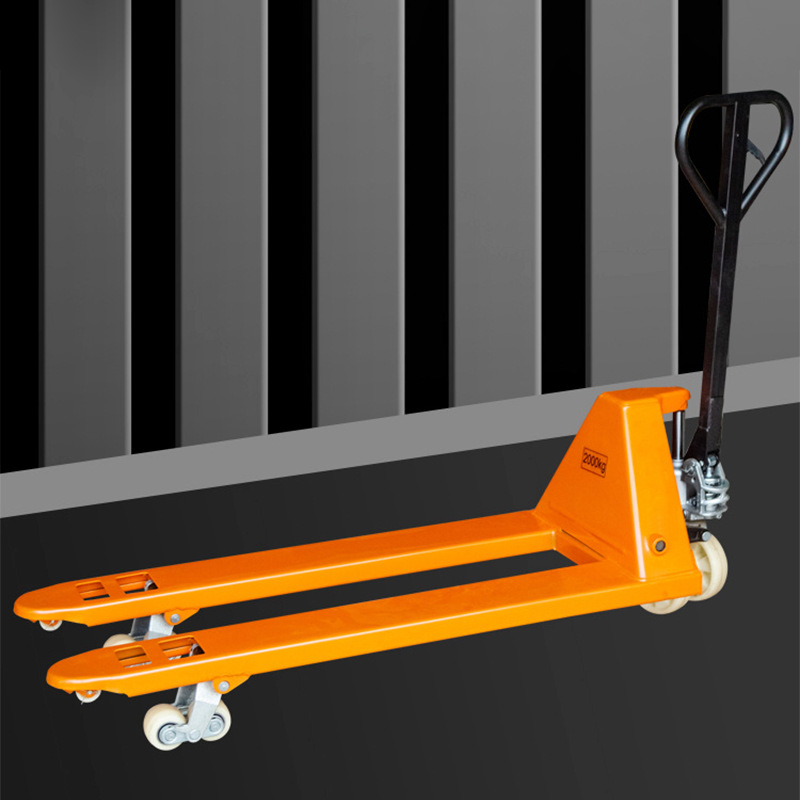 Transpaleta hidráulica manual al por mayor en stock, 2 toneladas, 3T, 5T, para carga y descarga de palets, montacargas manual.