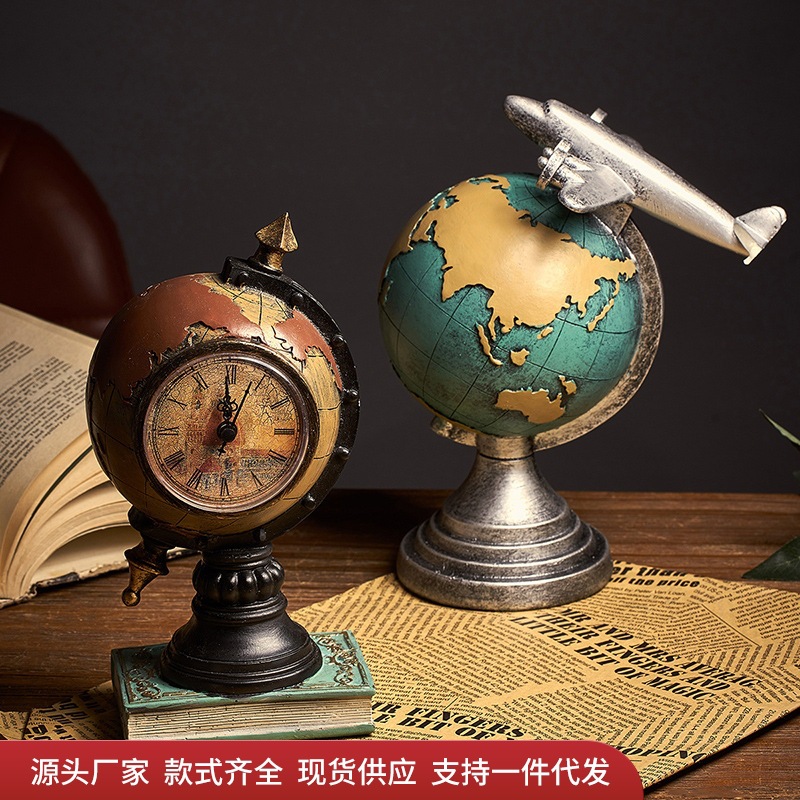 북유럽 복고풍 diqiuyi 장식품 거실 TV 캐비닛 장식 수지 공예 사무실 책상 창조적 인 장식