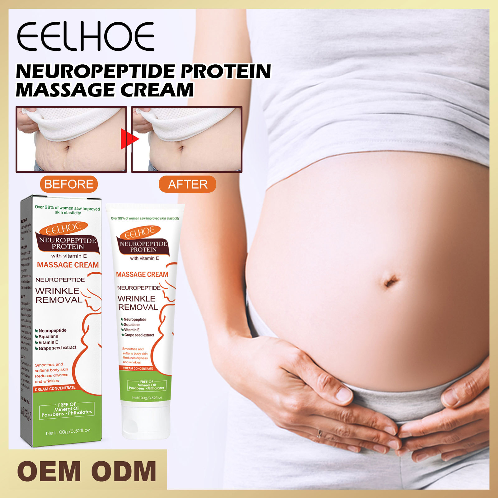 Neuropeptid protein massagekräm för hudvård och kroppsvård_voghion.com