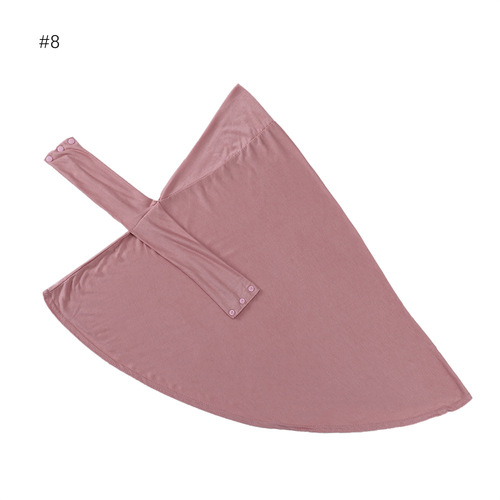 Cross-border Modal Breathable Strap Buttons Adjustable Highly Elastic Multi-Color Base Hat Cover Solid Color Scarf