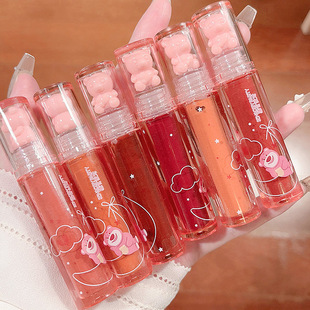 Sensory party Crystal frozen strawberry water gloss lip glaze mirror White Joker doodle lip lipstick Cheap factory wholesale