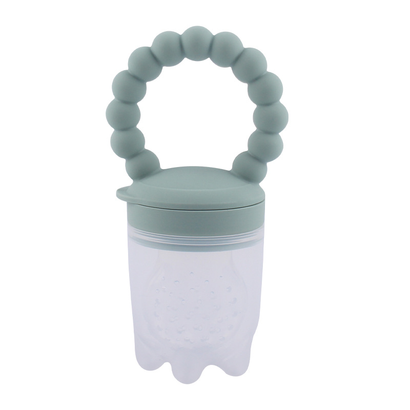 Suplemento de alimentos para bebés mordedor de silicona de calidad alimentaria bolsa de alimentos de frutas y verduras bebé mordedura de palo fruta pezón