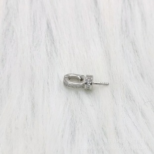 S925 Sterling Silver Accessories Pearl Pendant Empty Setting Pacifier Pendant DIY Materials Handmade Accessories Switch Clasp Openable Setting