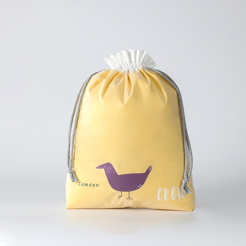 Bolsa de cordón CPEVA de dibujos animados de doble capa bolsa de cordón engrosada bolsa de embalaje de juguete bolsa de almacenamiento de ropa bolsa esmerilada