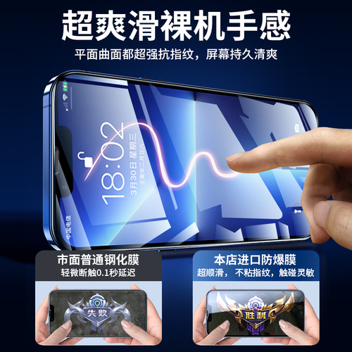 Wholesale 17 Promax Apple 16 tempered film 15 Apple iPhone 12 phone film 13 electroplated anti-spy iPhone 14 full screen