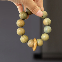 Argentine green sandalwood bracelet, authentic sandalwood beads—perfect for both men and women, with a creative design that also makes it a stylish keychain option.