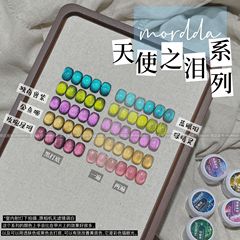 2025国境を越えて爆発した青い涙のマニキュア5色の猫眼ゴム美甲店卸売り専用の持続的な強固さ