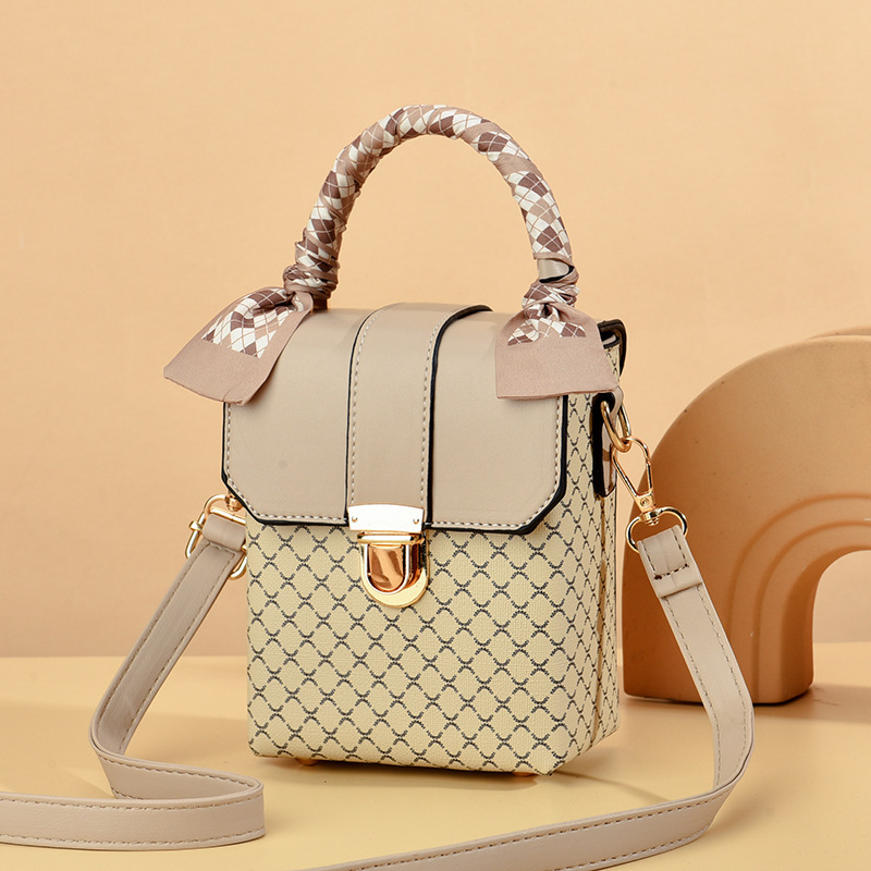 Mini borsa a tracolla a quadri da donna in stile coreano_voghion.com