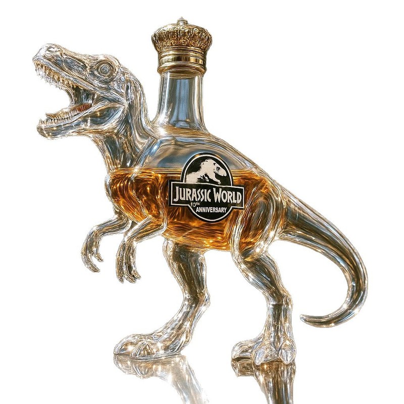 跨境摆件Longhorns Whiskey Bottle侏罗纪世界恐龙酒瓶密封红酒瓶|undefined