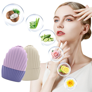 Cross-border explosion silicone beauty ice cream beauty makeup tool shell face ice cream eye massage face soothing ice mold