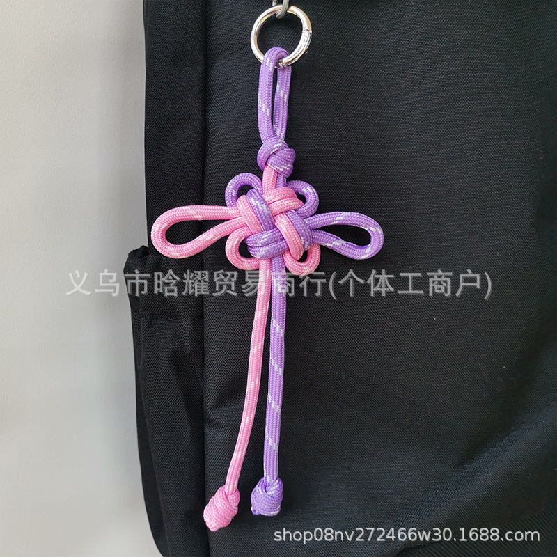 吉祥中国结包包挂件高颜值miu系手工编绳中国风手机壳钥匙扣挂饰|undefined