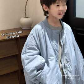 男童外套秋冬新款中大童加棉保暖棉衣儿童冬季休闲时尚百搭棉服潮
