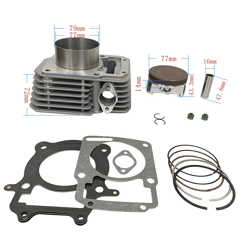 172Fmm Motorcycle Parts Cylinder Suitable for Cps350 Italika Vortx 250 Cb250F 77mm