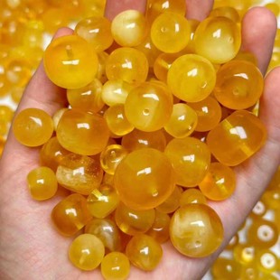 [Natural Raw Amber Beeswax] Russian Chicken Oil Yellow Dump Beads 10-23mm Selected Perfect