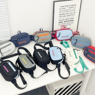2025 New Trendy Brand Nylon Men's Cross-Body Small Waist Bag Casual Couple Running Small Shoulder Bag Sports Mini Mobile Phone Bag