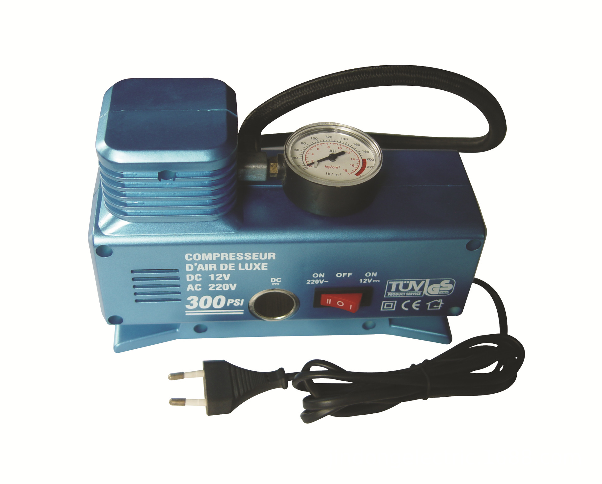 2022款车载充气泵汽车家用轮胎打气泵车用12V或者220V便携式