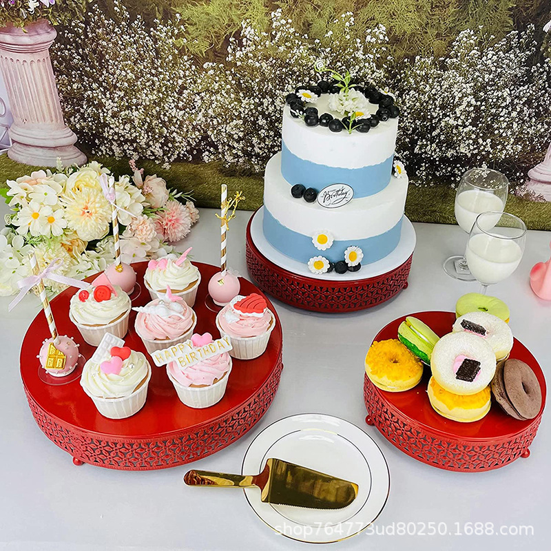 Transfronterizos Amazon temu postre estante de exhibición bandeja de pastel estante de pastel diseño de cumpleaños