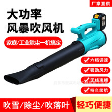 外贸吹雪吹叶机充电式吹风机大功率手提锂电鼓风机工地除尘暴风机