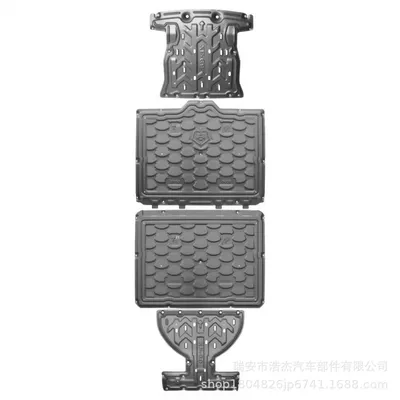 Non-Destructive Installation | Underbody protection plate/engine baffle - aluminum-magnesium-alloy-dark-gold-25-models-of-the-xpeng-g9-pure-electric-vehicle