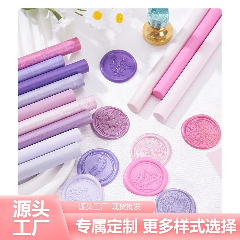 Круглые палочки для восковой печати, винтажные палочки для восковой печати для винных бутылок, доступны в 112 цветах, палочки для восковых печатей.