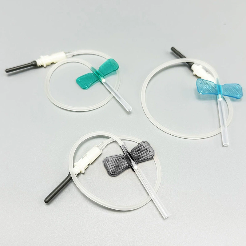 Внешняя торговля, английская одноразовая игла для сбора крови-бабочки, двухкрылая игла для сбора крови, игла для ветеринарного сбора крови