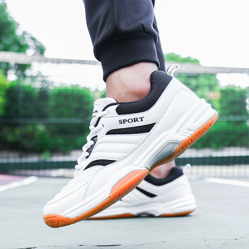 Elastic wear-resistant sports shoes for badminton, non-slip breathable tennis shoes for training, for import, plus size, wholesale