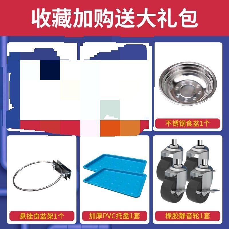 不锈钢折叠狗笼中型犬狗笼子带厕所方管室内边牧宠物金毛中大型犬|undefined