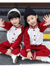 新款幼儿园园服春秋装小学生纯棉校服运动棒球服三件套儿童班服