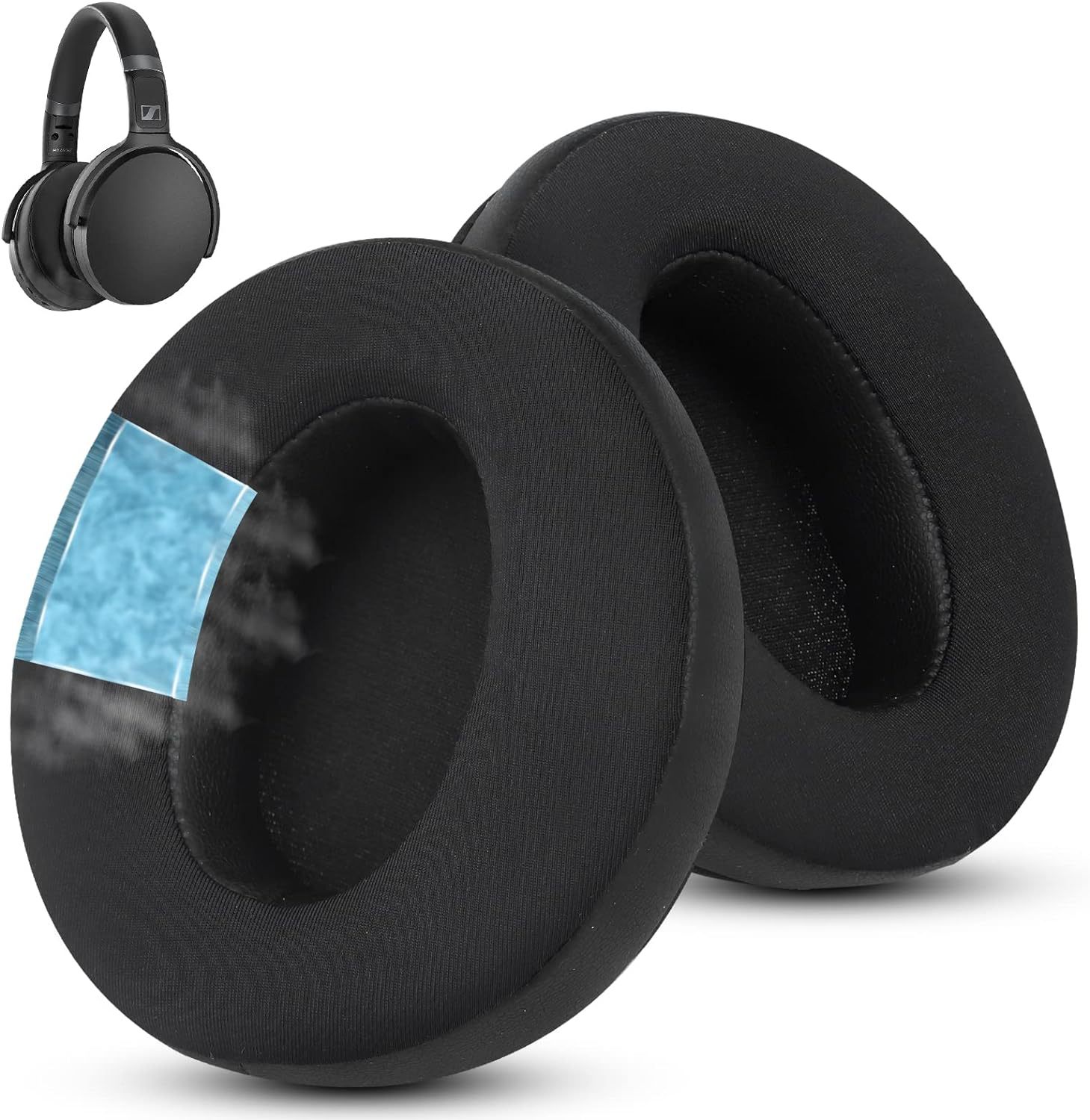 Una orejera de gel con sensación de hielo