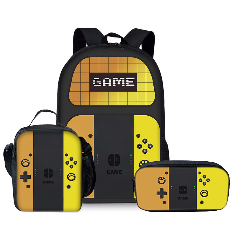 ゲーム機小中学生 DIY バックパックメーカー卸売軽量多用途バックパッククロスボディ食事バッグ鉛筆バッグ|undefined