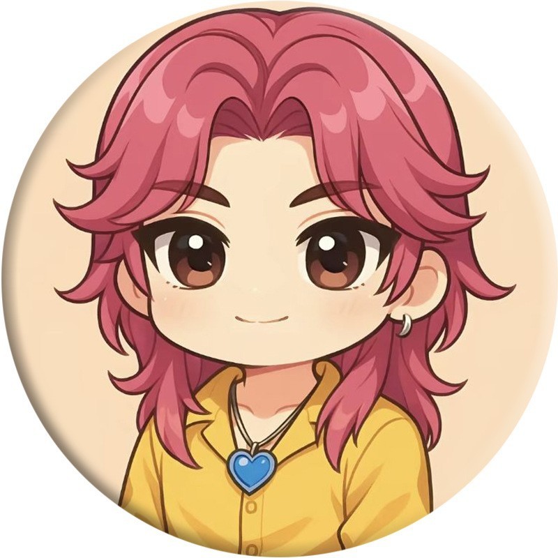 SaJaboy猎魔男团 卡通徽章 镜子钥匙扣 挂件 吧唧 ABBY 周边|undefined