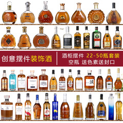 酒の棚の置物の装飾の酒の家の客間のバーのサンプルの部屋の道具の酒のヨーロッパ式のアイデアは偽の洋酒の瓶をシミュレーションします。