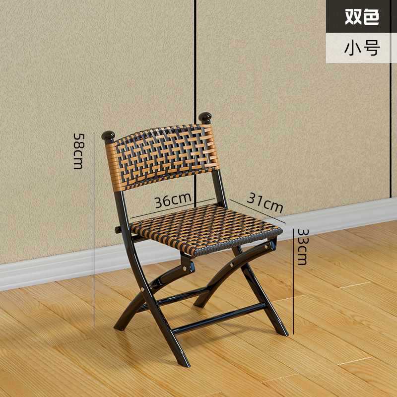 Sillas plegables de balcón casera sillas de caña de plástico respaldo sillas pequeñas sillas al aire libre solo mazza taburetes sillas de comedor