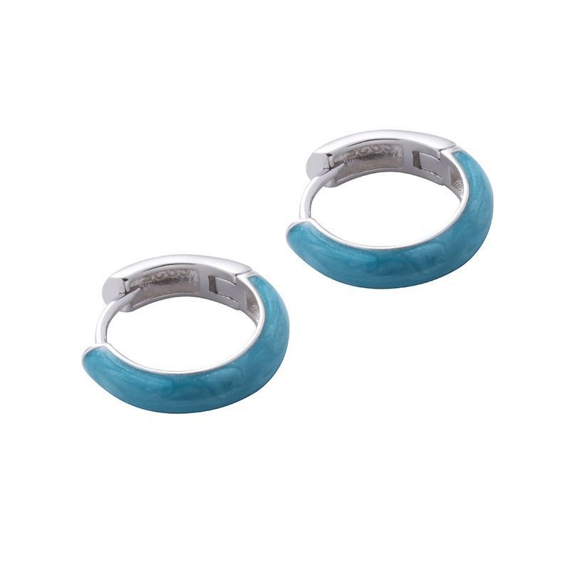 Blaue Designer Creolen Für Damen Und Herren Im Ins Style_voghion.com