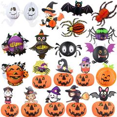 ハロウィーンシーン配置ハニカムボールペンダント幽霊魔女スパイダーモール店舗ショーウインドー鬼祭り雰囲気装飾