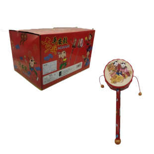 Baby Toys Auspicious Ping An Drum Spring Festival Hand Rattle Plastic Sound Nice Temple Fair Toy