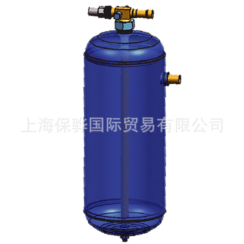 8L用于10HP工况变化剧烈的制冷或热泵设备，容纳吞吐冷媒稳定供液