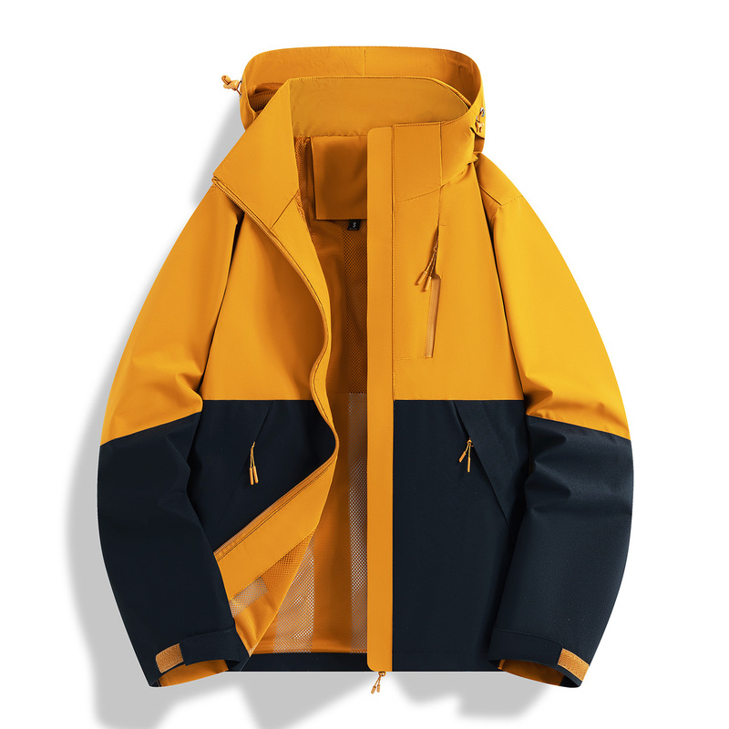 登山进藏连帽夹克防风防泼水三合一冲锋衣团建工作服定制批发LOGO|undefined