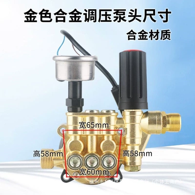 Car washing machine — high-pressure washer pressure-adjusting pump head