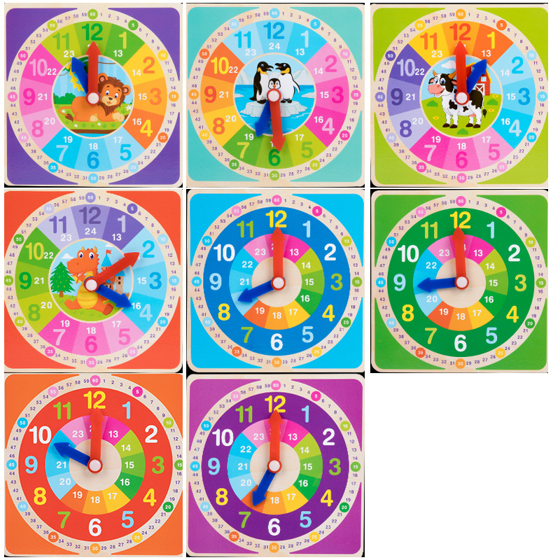 desarrollo de la inteligencia de los niños pequeños para la cognición del reloj y el tiempo de la escuela primaria reloj digital instrumento de enseñanza juguete