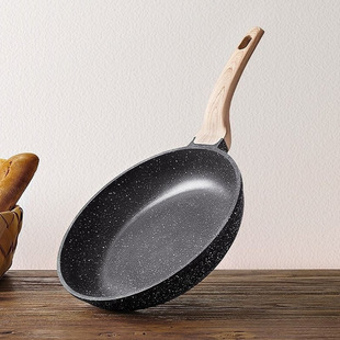 Maifan Stone Non-Stick Pan for Home Use, Frying Pan for Steak, Wok, Cooking Pot, Induction Cooker, Egg and Baby Food Preparation, Handle-Free