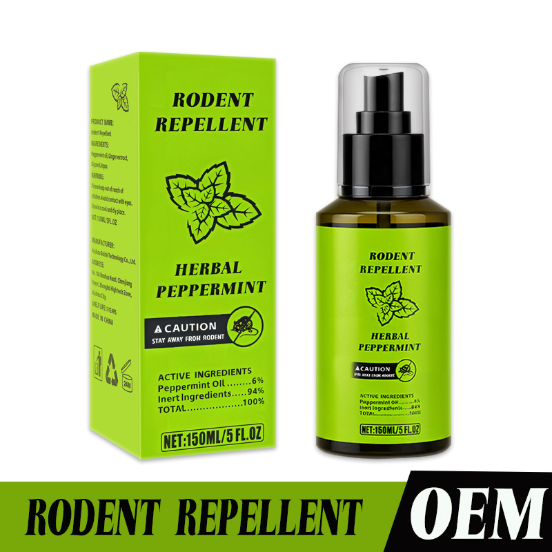 跨境薄荷味驱鼠喷雾户外园艺驱赶老鼠防灭捕鼠避鼠剂驱赶耗子喷雾