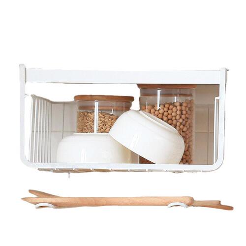 Under cabinet hanging rack kitchen hanging storage rack wall cabinet hanging rack storage rack wardrobe hanging basket partition hanging basket under