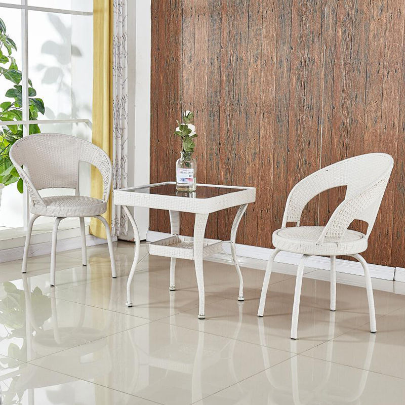 유백색: 55평방미터 + 회전 의자 2개 [핫 세일] 무료 쿠션