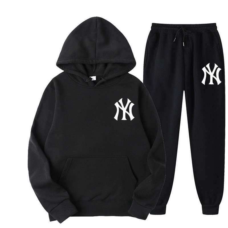 Foreign Trade Men's Sportswear Suit Long-Sleeved Hooded Pullover Men's and Women's Jogging Suit Fitness Running Suit