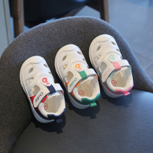 天使小宝宝凉鞋1-2-3岁软底防滑儿童超纤皮面学步凉鞋