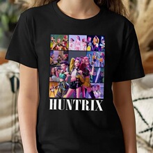 T 71308 HUNTRX KPOP Round Neck T-shirt ����Բ��T�� ����