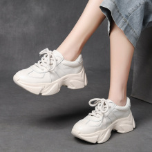 断码清货 99元 吉树头层牛皮休闲女鞋老爹鞋小白鞋厚底鞋小蛮腰